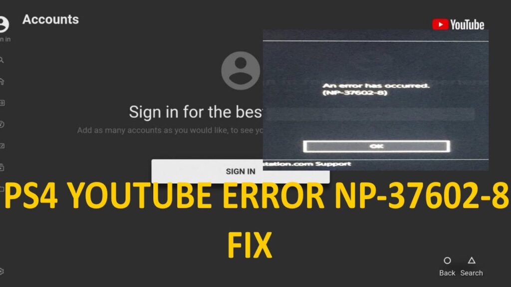 How to fix PlayStation 4 error code NP-37602-8