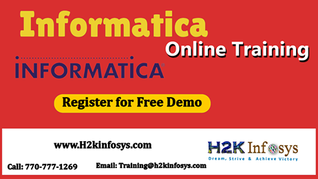 Informatica Training provided by H2K Infosys LLC, 