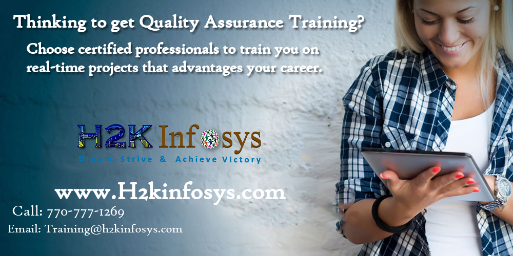 Quality Assurance Online Training Courses with Job