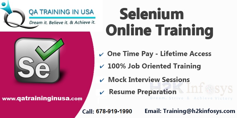 The Best Selenium Online Training with Job Assist