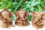 prepare ganesh idol at home, how to make ganesha with clay in telugu, how to make eco friendly ganesh idol from clay at home, Ganesh chaturthi prepare ganesh idol at home, how to make ganesha with clay in telugu, how to make eco friendly ganesh idol from clay at home, Ganesh chaturthi
