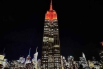 ESRT, Federation of Indian Associations, empire state building lit up to honour the festival of lights, Empire state realty trust
