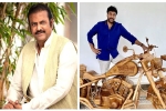 film, Tollywood, mohan babu gifts chiranjeevi a customized wooden bike on his birthday, Samantha akkineni
