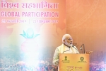 shushma swaraj, narendra modi kumbh, pm modi addresses kumbh global participation event, Kumbh mela