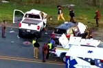 Texas Road accident videos, Texas Road accident breaking news, texas road accident six telugu people dead, Accident