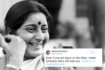 tweets by sushma swaraj, susha swaraj for Indians stranded abroad, these tweets by sushma swaraj prove she was a rockstar and also mother to indians stranded abroad, Kuwait