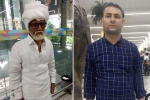 Jayesh patel, senior citizen, young man caught posing as senior citizen to fly to abroad, Rajiv gandhi international airport