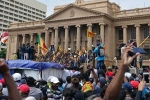 Sri Lanka for petrol, Sri Lanka Crisis, sri lanka crisis protestors break into pm s office, Gotabaya rajapaksa